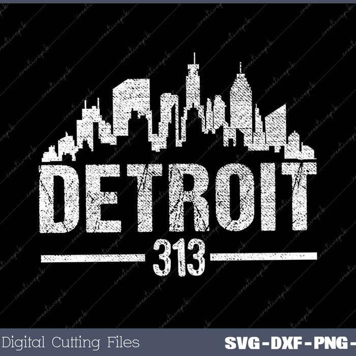 This is my Detroit 313 SVG PNG Cutting Printable Files