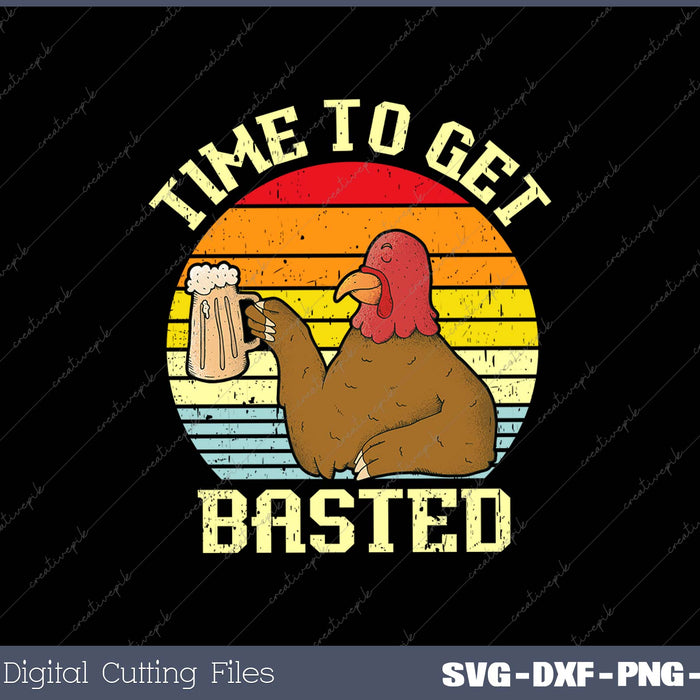 Time To Get Basted Funny Beer Thanksgiving Turkey Gift