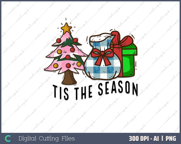 Tis The Season Shirt Fall Pumpkin AI PNG Sublimation File