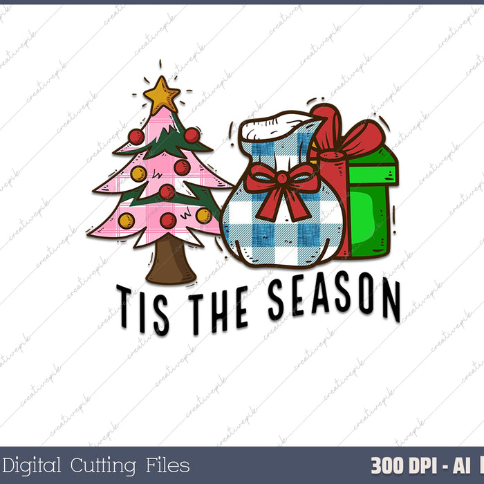 Tis The Season Shirt Fall Pumpkin AI PNG Sublimation File