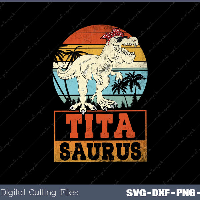 Titasaurus T Rex Tita Saurus Family Matching Dinosaur SVG Cut files