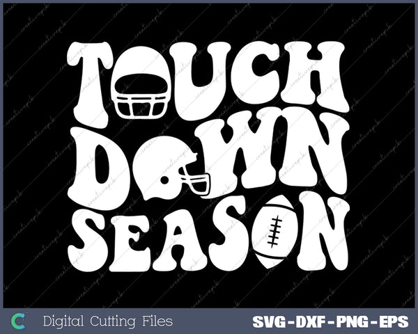 Touchdown Season Football Mom SVG PNG Cutting Printable Files