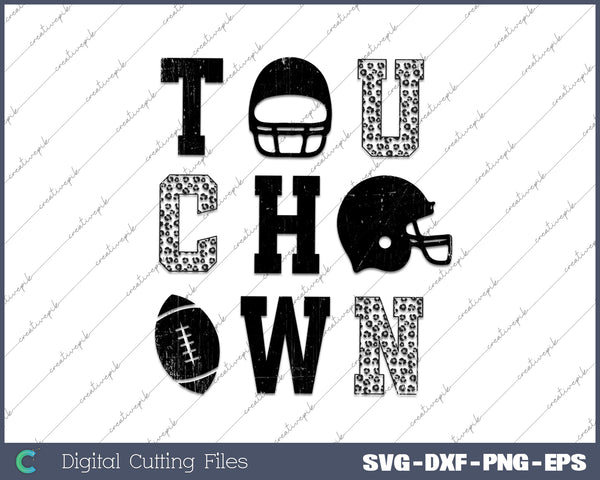 Touchdown Touchdown Season SVG PNG Cutting Printable Files