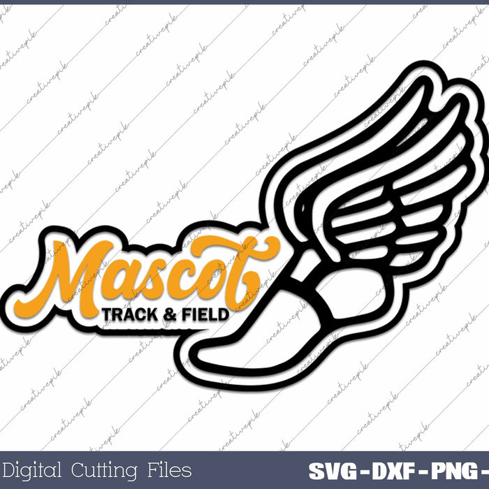 Track And Field Custom Mascot SVG PNG Cutting Printable Files