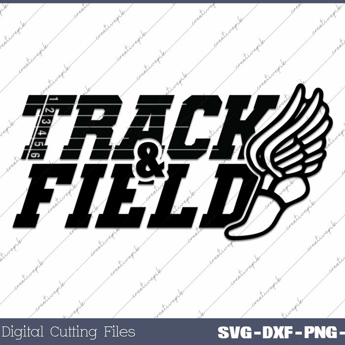 Track And Field Retro Sports SVG PNG Cutting Printable Files