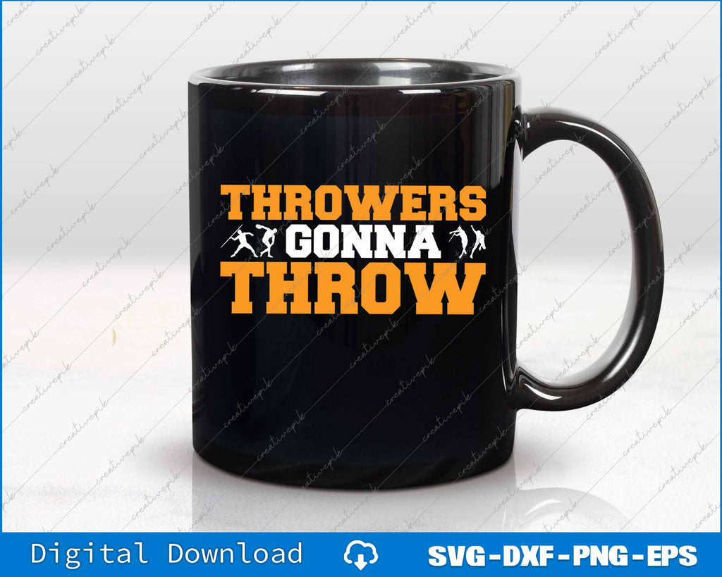 Track And Field Thrower Shot Put Discus Throwers Gonna Throw SVG File ...