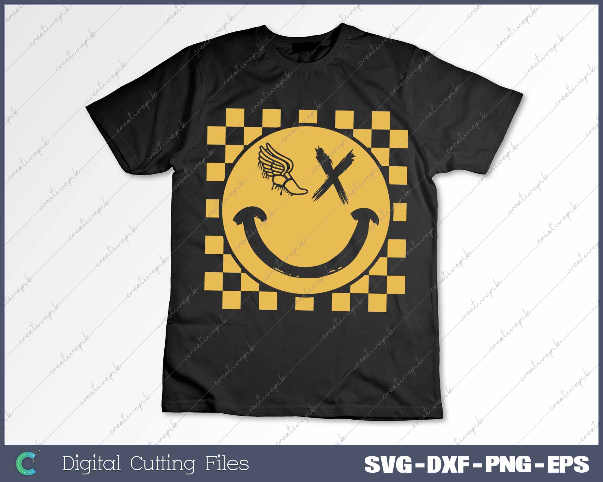 Track Drip Smiley Face SVG PNG Cutting Printable Files β creativepik