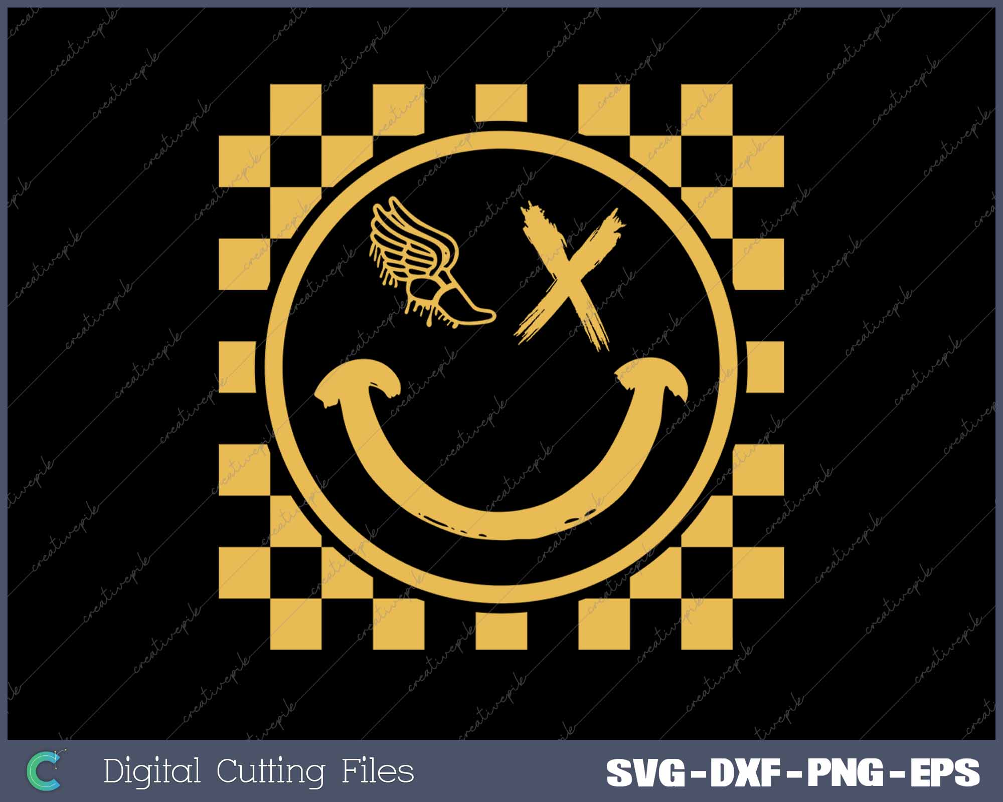 Track Drip Smiling Face SVG PNG Cutting Printable Files β creativepik