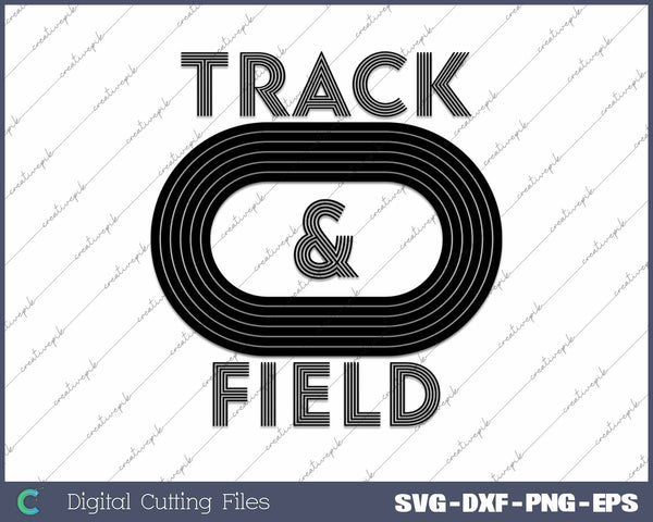 Track & Field Sports Clipart SVG PNG Cutting Printable Files