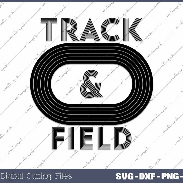 Track & Field Sports Clipart SVG PNG Cutting Printable Files