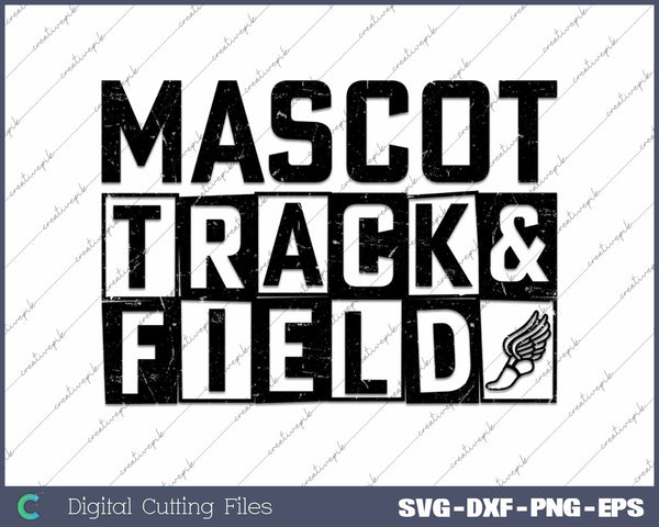 Track And Field Template SVG PNG Cutting Printable Files