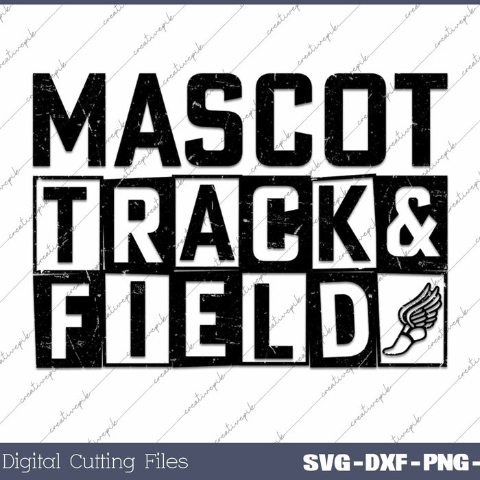 Track And Field Template SVG PNG Cutting Printable Files