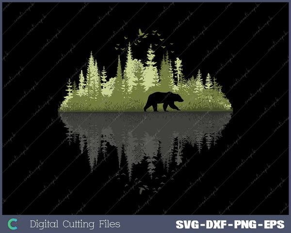 Trees Reflection Wildlife Nature Animal Bear Outdoor Forest