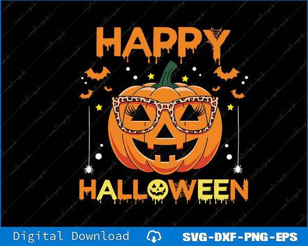 Trick Or Treat Halloween Funny Pumpkin Happy Halloween 2025 SVG PNG Printable File