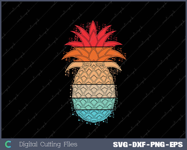 Tropical Hawaiian Pineapple Aloha Retro Vintage Hawaii Beach 