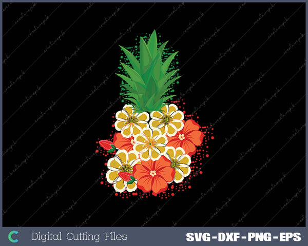 Tropical Hawaiian Pineapple Aloha Retro Vintage Hawaii Beach