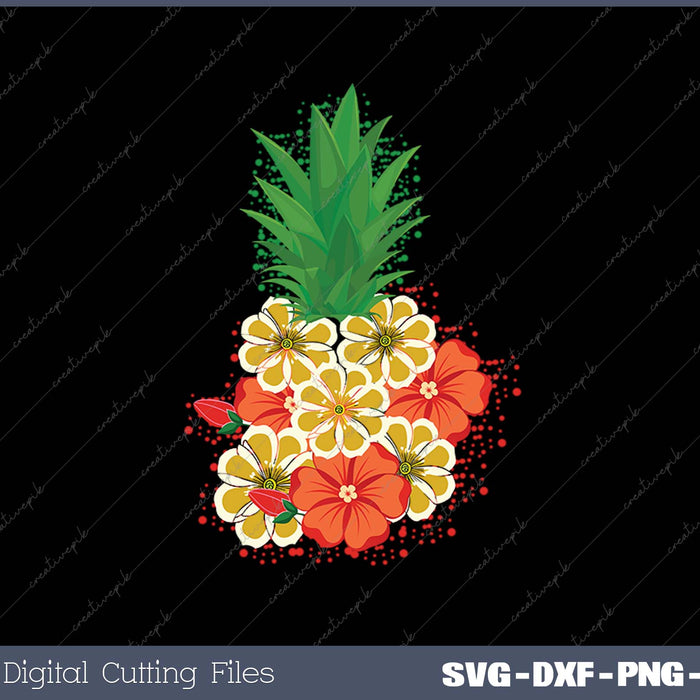 Tropical Hawaiian Pineapple Aloha Retro Vintage Hawaii Beach