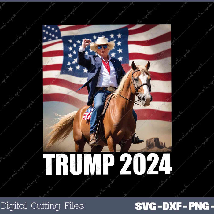 Trump 2024 4th of July Patriotic America Independence Day SVG  Cut Files