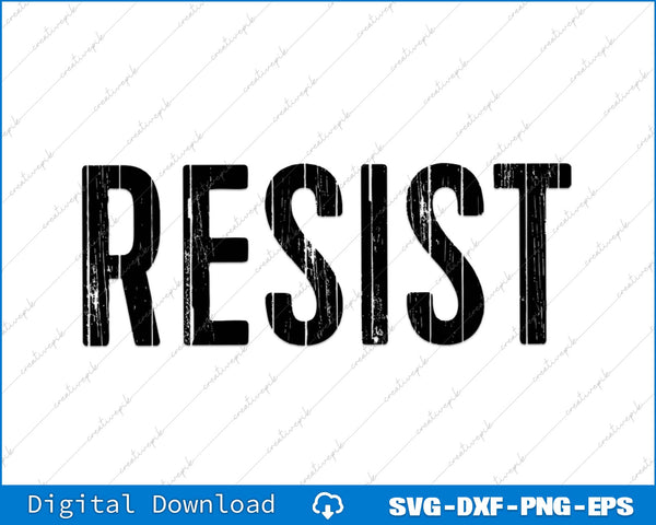 Trump Resist Trump Protest Anti Political Protest SVG PNG File