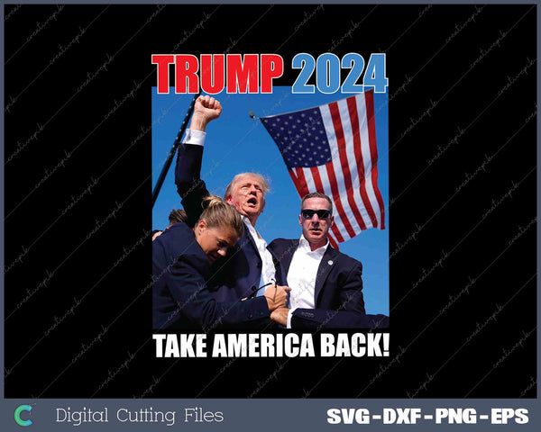 Trump 2024 Take America Back American Flag