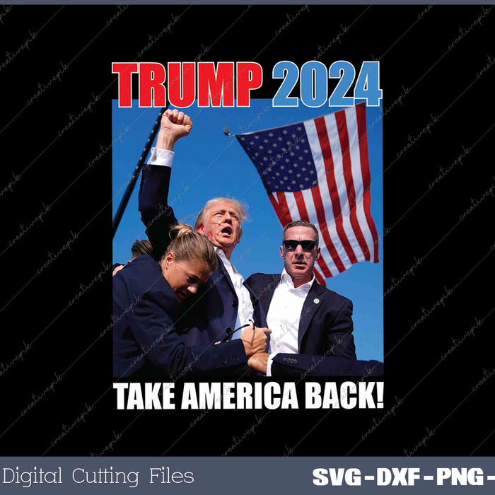 Trump 2024 Take America Back American Flag