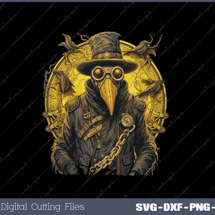 Trust Me I'm a Doctor - Gothic Plague Doctor Steampunk Style SVG PNG Cutting Printable Files