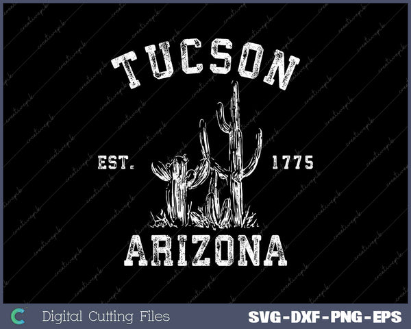 Tucson Arizona Grunge Style SVG PNG Cutting Printable Files