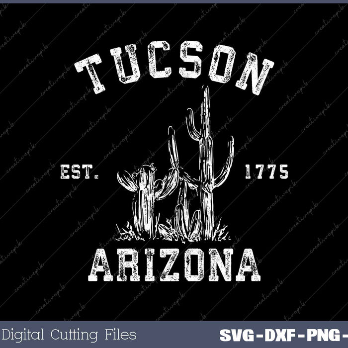 Tucson Arizona Grunge Style SVG PNG Cutting Printable Files