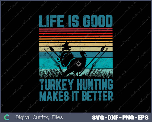 Turkey Hunting Gifts Men Women Wild Turkey Hunter SVG PNG Cutting Printable Files