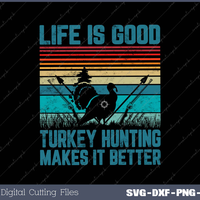 Turkey Hunting Gifts Men Women Wild Turkey Hunter SVG PNG Cutting Printable Files