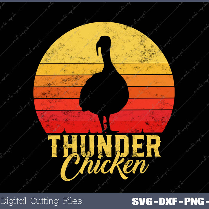 Turkey Hunting Retro Sunset Upland Bird Hunter Thanksgiving SVG PNG Cutting Printable Files