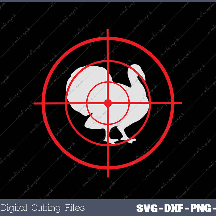 Turkey Hunting Thanksgiving Turkey Hunter SVG PNG Cutting Printable Files