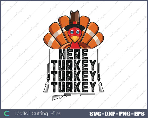 Turkey hunting or men Funny bow turkey hunter SVG PNG Cutting Printable Files