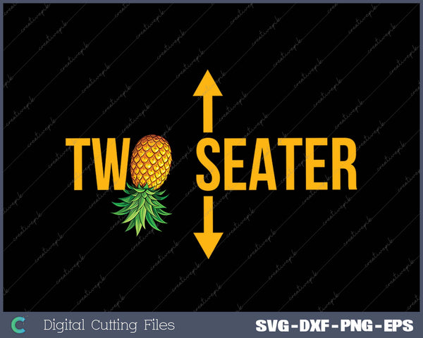 Two Seater Swinger mens Funny Upside Down Pineapple Swingers 