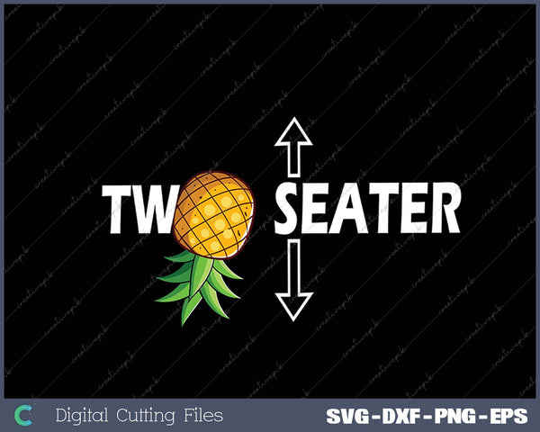 Two Seater Swinger mens funny Upside Down Pineapple Swinger