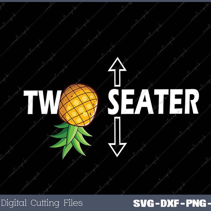 Two Seater Swinger mens funny Upside Down Pineapple Swinger