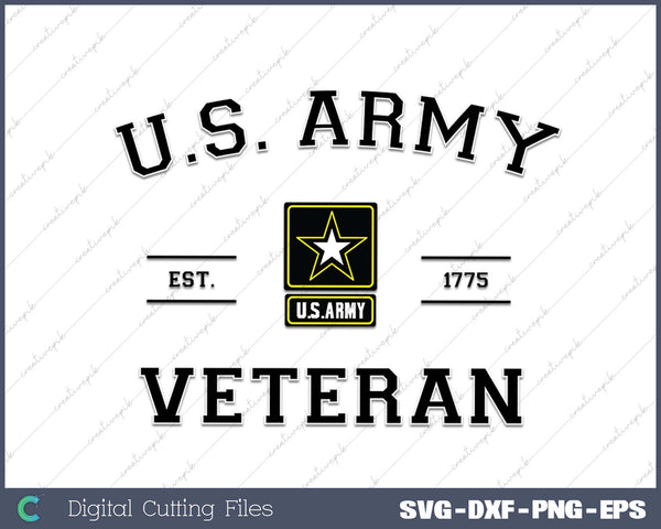 U.S. Army veteran SVG PNG Cutting Printable Files