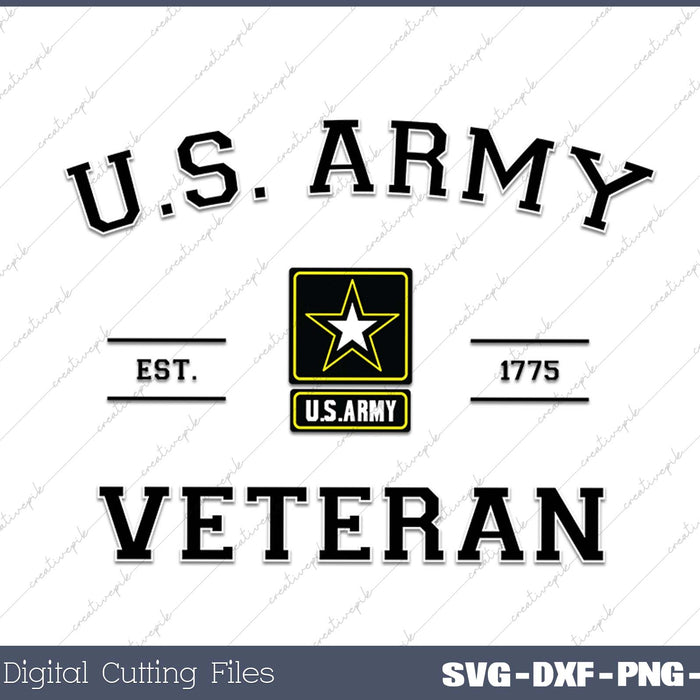 U.S. Army veteran SVG PNG Cutting Printable Files