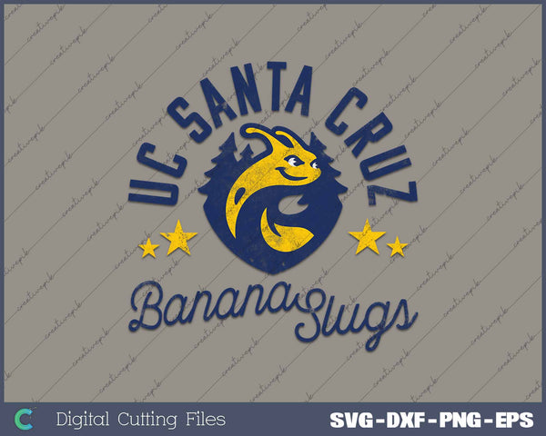 UC Santa Cruz UCSC Banana Slugs Distressed 