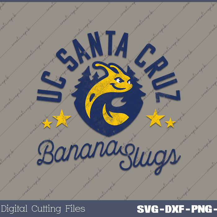 UC Santa Cruz UCSC Banana Slugs Distressed 