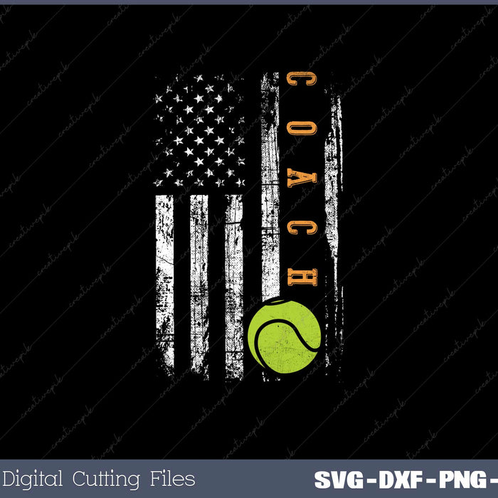 USA Flag Tennis Mens Womens US Tennis Lover Team Sport SVG Cut files