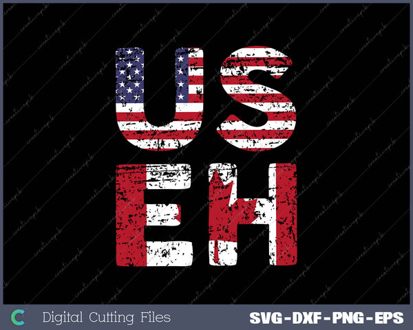 US EH American Canadian SVG PNG Cutting Printable Files