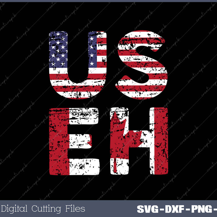 US EH American Canadian SVG PNG Cutting Printable Files