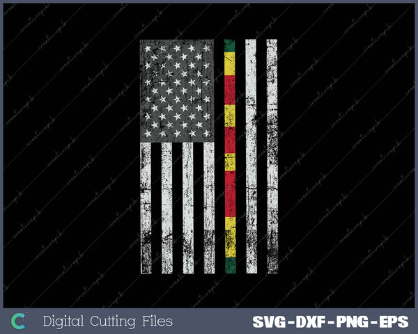 US Flag Ribbon SVG PNG Cutting Printable Files