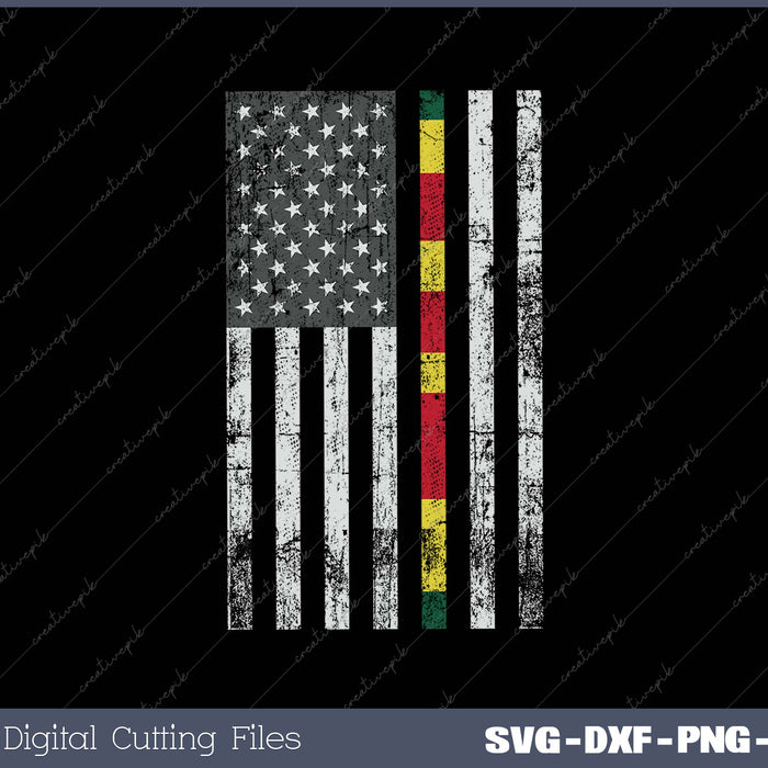 US Flag Ribbon SVG PNG Cutting Printable Files