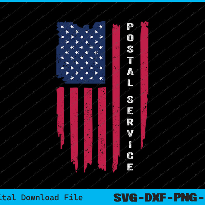 US Postal Service Memorial Day Proud Postal Worker SVG PNG Printable Files