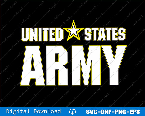US United States Army Star Military SVG PNG Cutting Printable Files