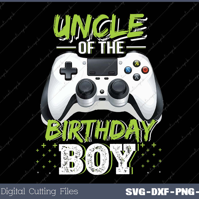 Uncle of the Birthday Boy Matching Video Game Birthday Gift