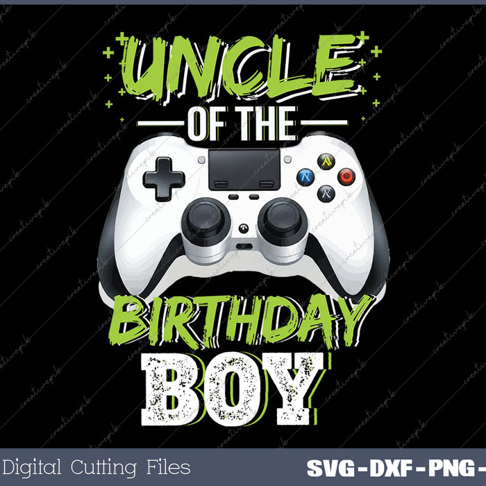 Uncle of the Birthday Boy Matching Video Game Birthday Gift 