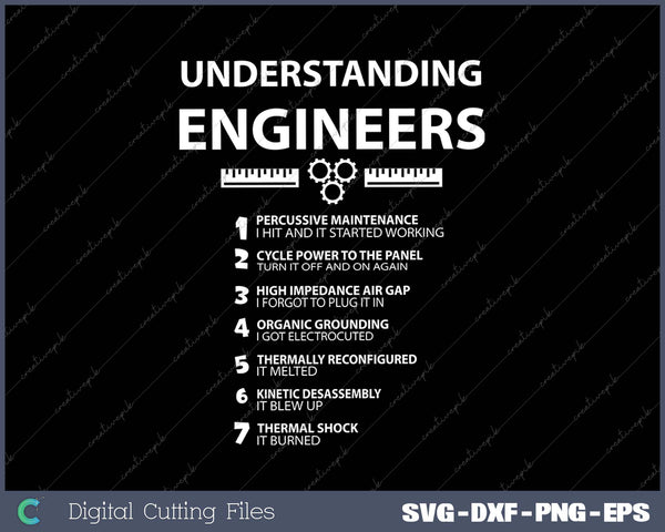 Understanding Engineers Funny Sarcastic Engineering Gift